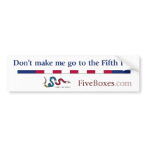 Fifth Box Bumper Sticker bumper stickers