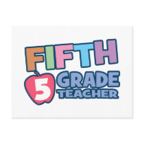 Fifth Grade Teacher postcards