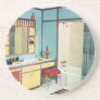 Fifties Bathroom Drink Coasters Fifties Bathroom Drink Coasters