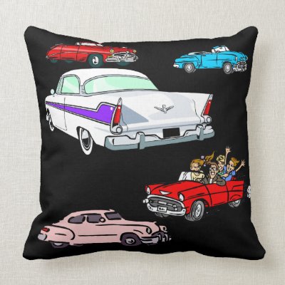 Fifties Cars Pillow Mojo_throwpillow
