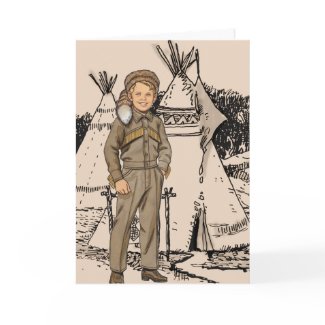 Fifties Daniel Boone zazzle_card