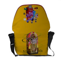 Fifties Memorbilia icons Rickshaw Messenger Bag