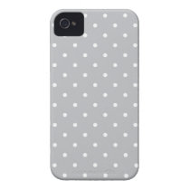 Fifties Style Gray Polka Dot Iphone 4/4S Case Iphone 4 Cover