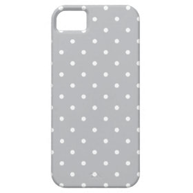 Fifties Style Gray Polka Dot iPhone 5/5S Case