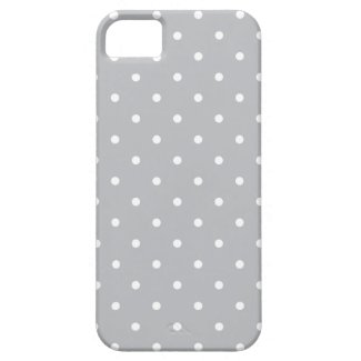 Fifties Style Gray Polka Dot iPhone 5 Case