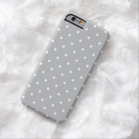 Fifties Style Gray Polka Dot iPhone 6 case