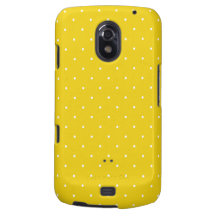 Fifties Style Lemon Yellow Polka Dot Samsung Galaxy Nexus Cover