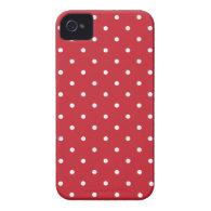 Fifties Style Red Polka Dot Iphone 4/4S Case iPhone 4 Covers