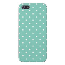 Fifties Style Turquoise Polka Dot iPhone 5 Case iphone cases