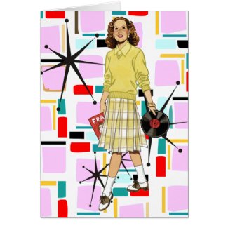 Fifties Teen and Design zazzle_card