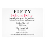 Fiftieth Birthday Invitation