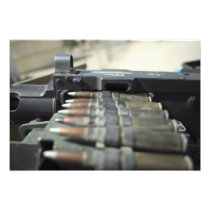 Fifty-caliber machine gun rounds