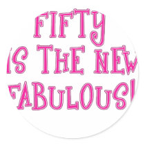 Fifty is the New Fabulous Products Sticker