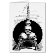 Figaro. An Eiffel Tower for the Cemetery Cards