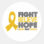 Fight Believe Hope - Appendix Cancer stickers