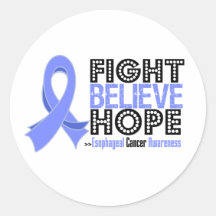 Fight Believe Hope - Esophageal Cancer Sticker