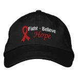Fight Believe Hope - Heart Disease Awareness embroidered hats