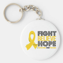Fight Believe Hope - Neuroblastoma Cancer Key Chain