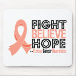 Fight Believe Hope - Uterine Cancer Mousepad