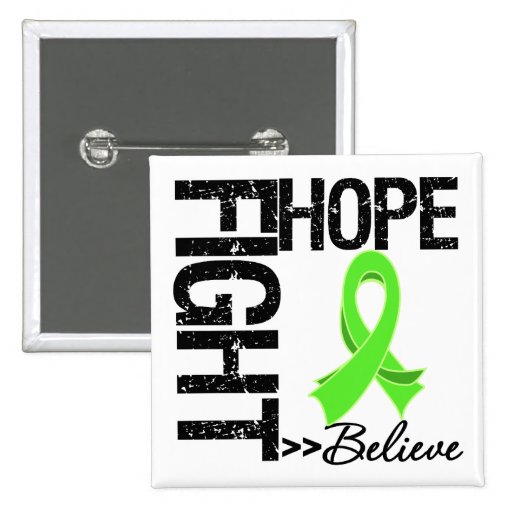 Fight Believe Hope v2 Non-Hodgkin's Lymphoma Pinback Buttons