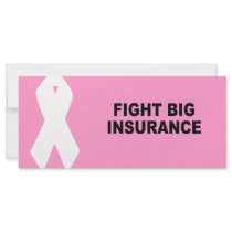 FIGHT BIG INSURANCE rack cards