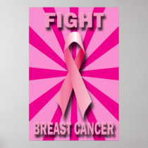 FIGHT BREAST CANCER POSTER PRINT