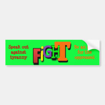 FIGHT Bumper Sticker