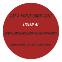 Fight Card Sticker