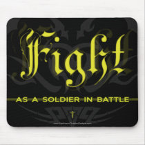 Fight Christian sexual purity mousepad/mousemat