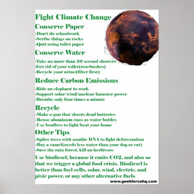 Fight Climate Change Flier-Poster by redphantom