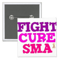 FIGHT CURE SMA Button buttons