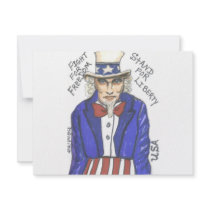 Fight for Freedom Stand for Liberty invitations