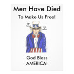 Fight for Freedom Stand for Liberty Letterhead Design