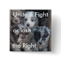 Fight for Right to Raise Dogs Pins