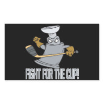 Fight For The Cup Rectangle Sticker
