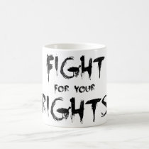 fight for your rights, bob marley, anti-authority, reggae, typographic, ragga, song, roots, the wailers, rock&#39;n&#39;roll, peace, politic, Mug with custom graphic design
