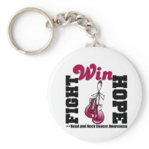 Fight Hope Win - Head and Neck Cancer Key Chain