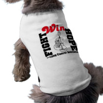 Fight Hope Win - Lung Cancer Doggie Tee