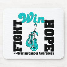 Fight Hope Win - Ovarian Cancer Mouse Pads