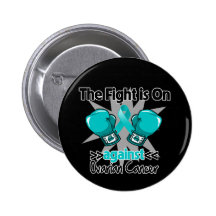 Fight is On Against Ovarian Cancer Pin