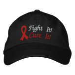 Fight It! Cure It! - Heart Disease Awareness embroidered hats