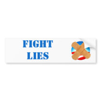 FIGHT LIES bumper sticker