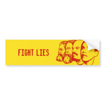 FIGHT LIES bumper sticker
