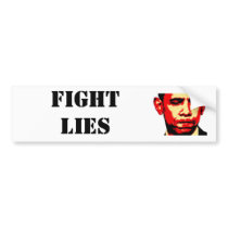 FIGHT LIES bumper sticker
