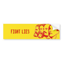 FIGHT LIES bumper sticker