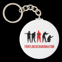 Fight Like A Canadian Keychain keychains