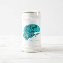 Fight Like a Champion Cervical Cancer Coffee Mugs