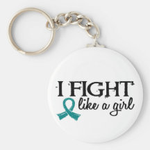 Fight Like A Girl 18.7 PCOS Key Chains