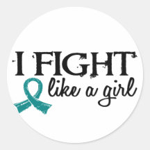 Fight Like A Girl 18.7 PCOS Stickers