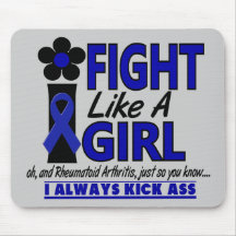 Fight Like A Girl 1.2 Rheumatoid Arthritis Mouse Pad